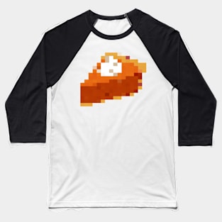 Pumpkin Pie Pixel Art Baseball T-Shirt